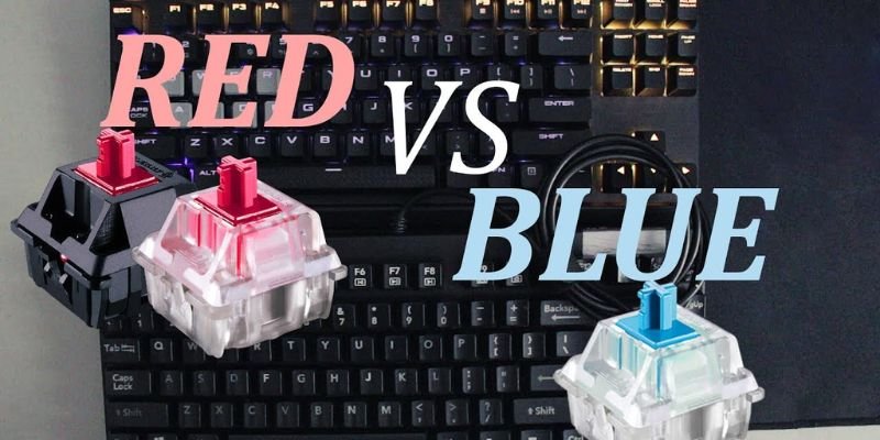 Red vs Blue switch keyboard